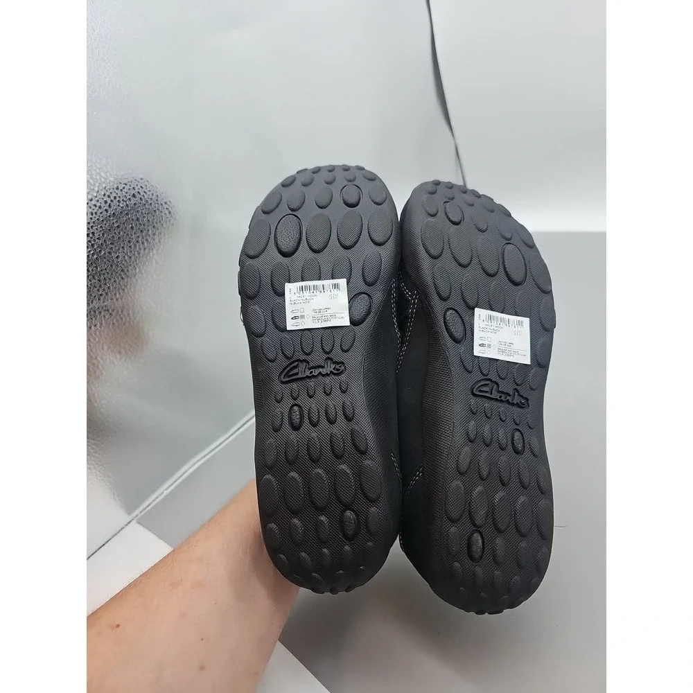 CLARKS Collection Black Mary Jane Sport Soft‎ Cushion Slip On Shoe Womens 8